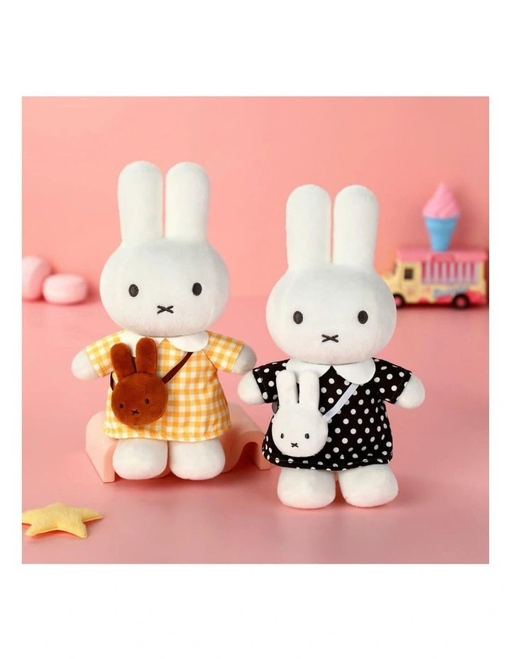 Miffy - Black Dot Dress with Miffy Bag Plush Soft Toy 23cm - Ages 3 image 4