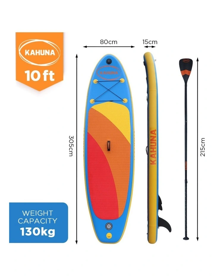 Kahuna Hana Inflatable Stand Up Paddle Board 10FT w/ iSUP Accessories image 3