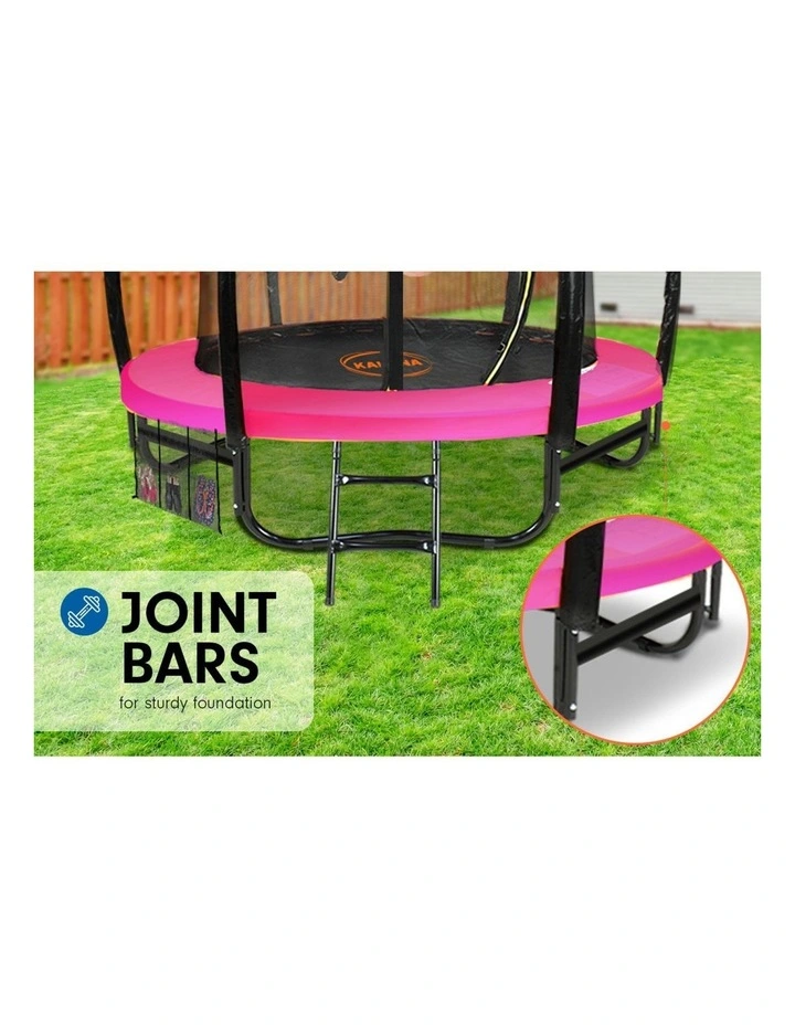 Kahuna Trampoline 6 ft with Basketball Set & Roof - Pink image 5