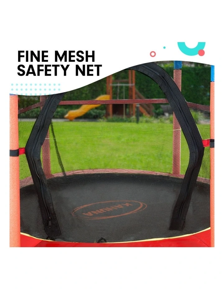 Kahuna Mini 4.5 ft Trampoline - Red Blue image 5