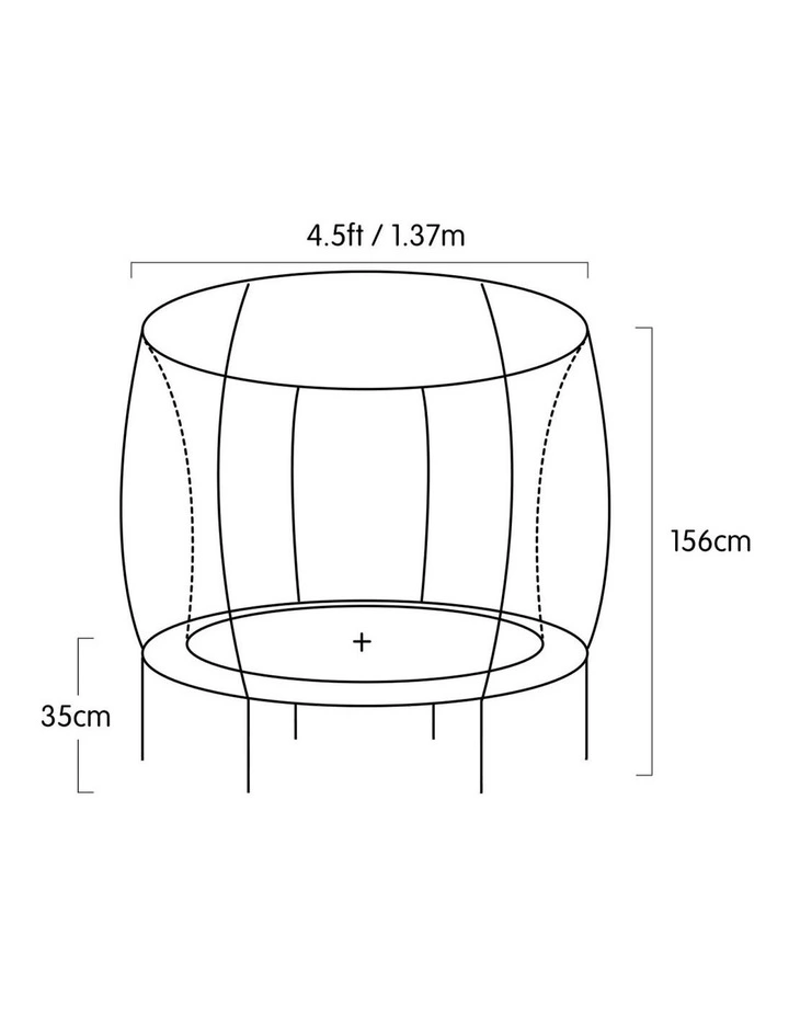 Kahuna Mini 4.5 ft Trampoline - Red Blue image 7