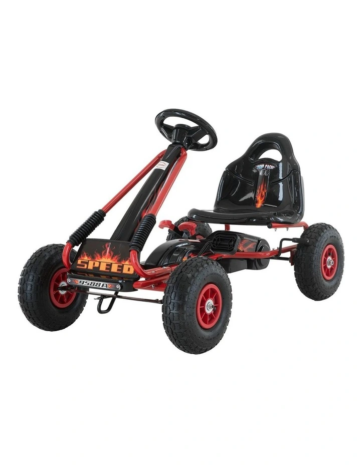 Kahuna G95 Kids Ride On Pedal-Powered Go Kart  - Red image 1