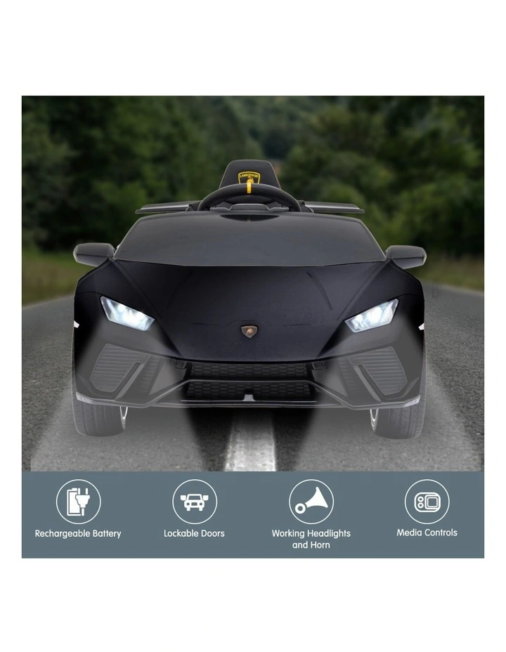 Kahuna Lamborghini Performante Kids Electric Ride On Car Black image 4