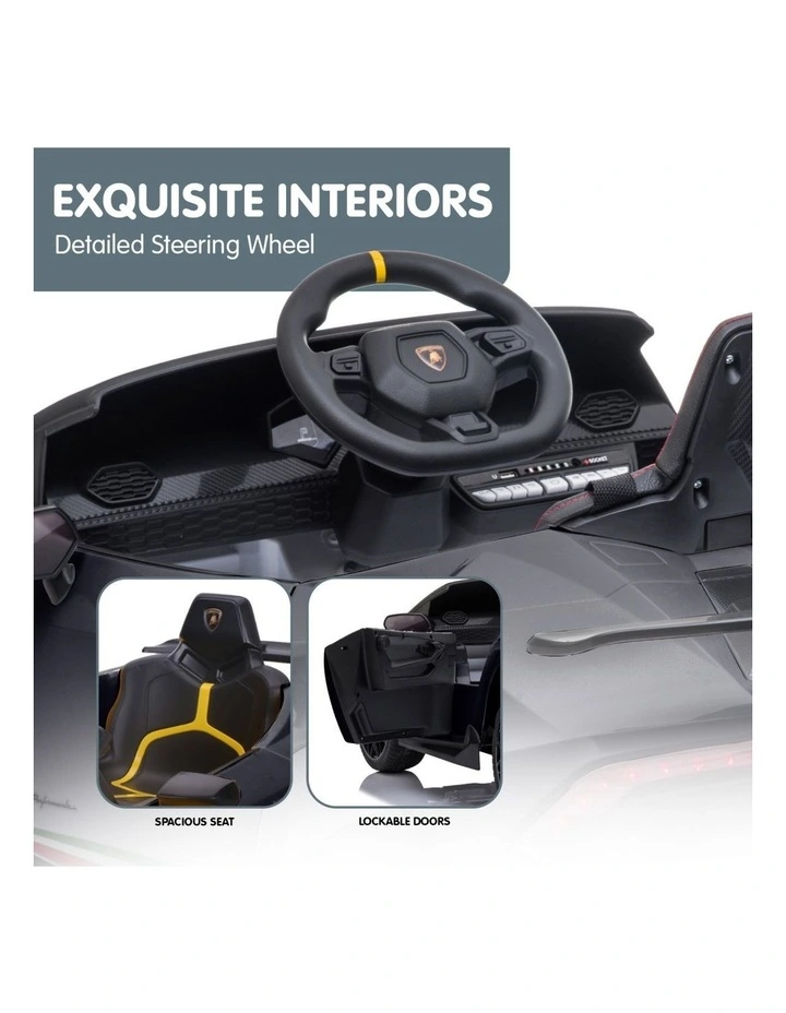Kahuna Lamborghini Performante Kids Electric Ride On Car Black image 5