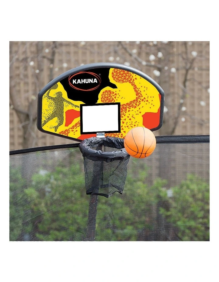 Kahuna Trampoline 8 ft with Basketball Set - Pink image 5