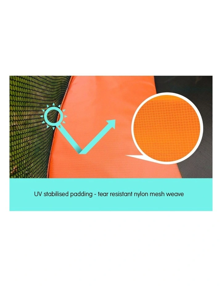 6ft Trampoline Replacement Safety Spring Pad Round Cover Orange image 5