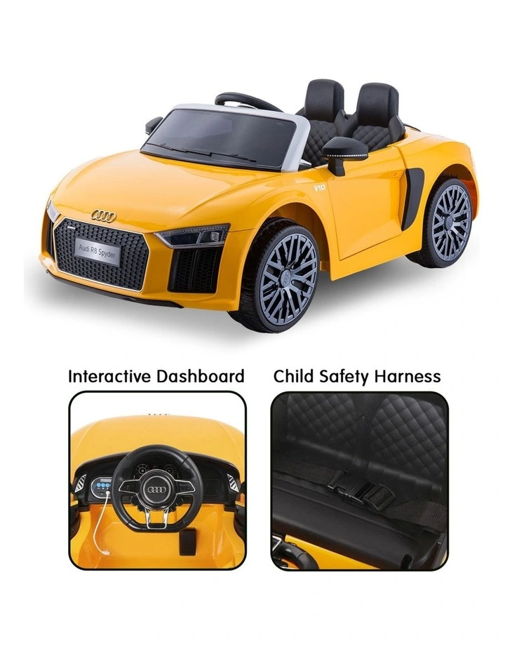 Kahuna R8 Spyder Audi Licensed Kids Electric Ride On Car Yellow image 5