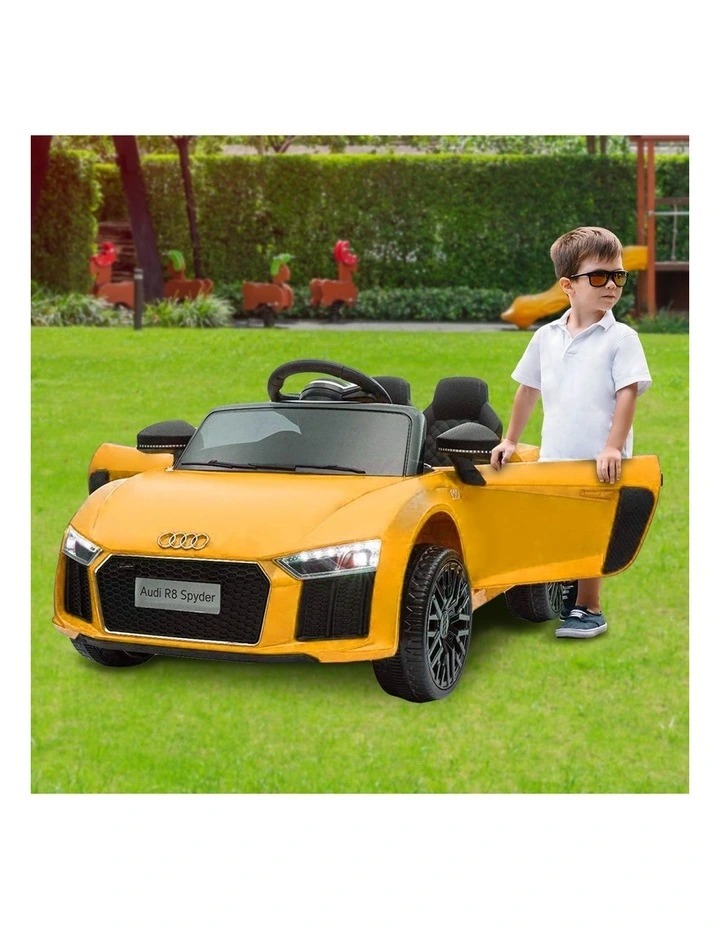 Kahuna R8 Spyder Audi Licensed Kids Electric Ride On Car Yellow image 6