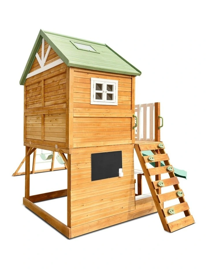 Lifespan Kids Riversdale Play Centre with 2.2m Pastel Green Slide image 4