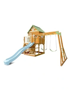 Lifespan Kids Riversdale Play Centre with 2.2m Pastel Blue Slide