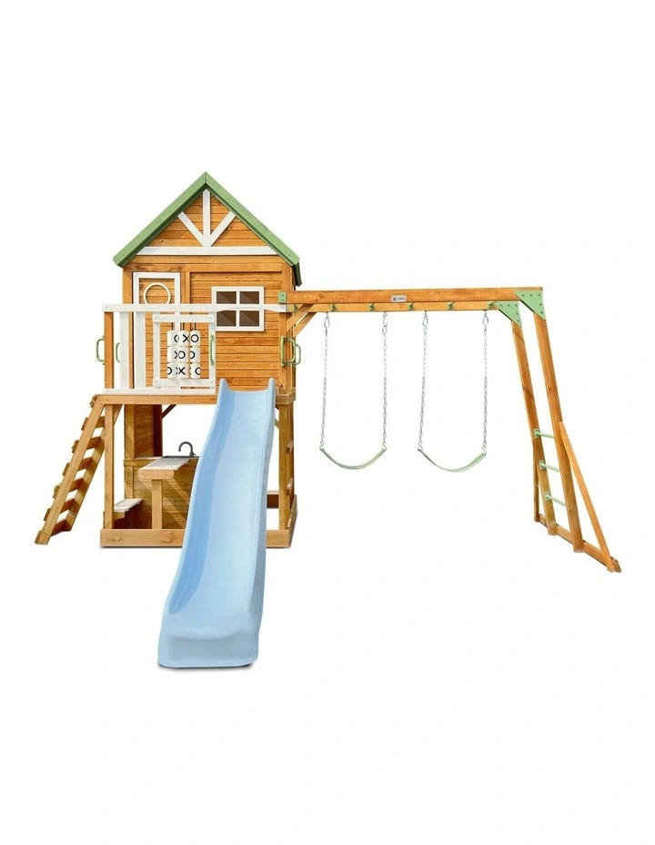 Lifespan Kids Riversdale Play Centre with 2.2m Pastel Blue Slide image 2