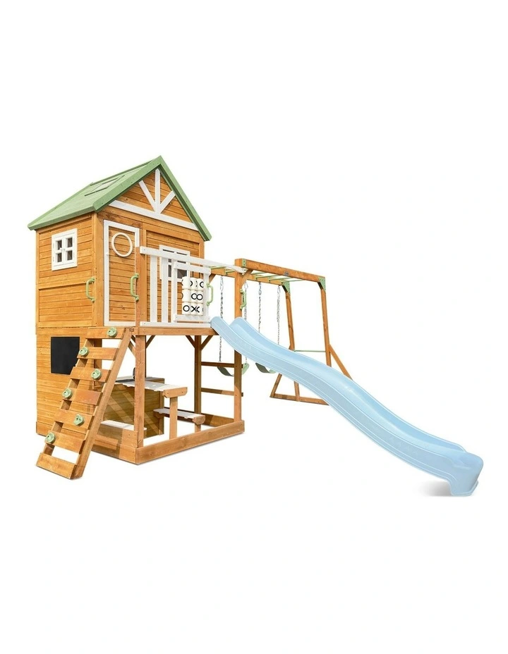 Lifespan Kids Riversdale Play Centre with 2.2m Pastel Blue Slide image 3