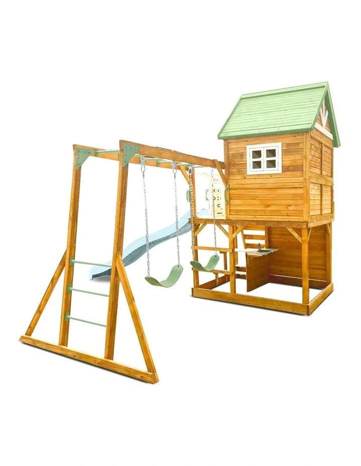 Lifespan Kids Riversdale Play Centre with 2.2m Pastel Blue Slide image 5
