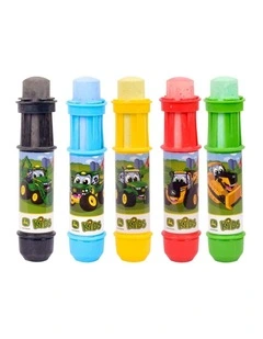 5pc John Deere Jumbo Chalk Holders w/ Chalk Kids Outdoor Toy 3y 