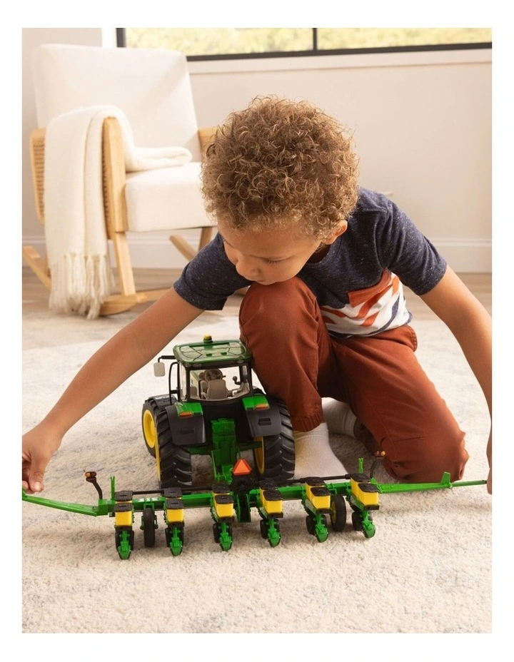 John Deere 1:16 Big Farm 6210R Tractor Toy Playset W/ Planter 3y image 3