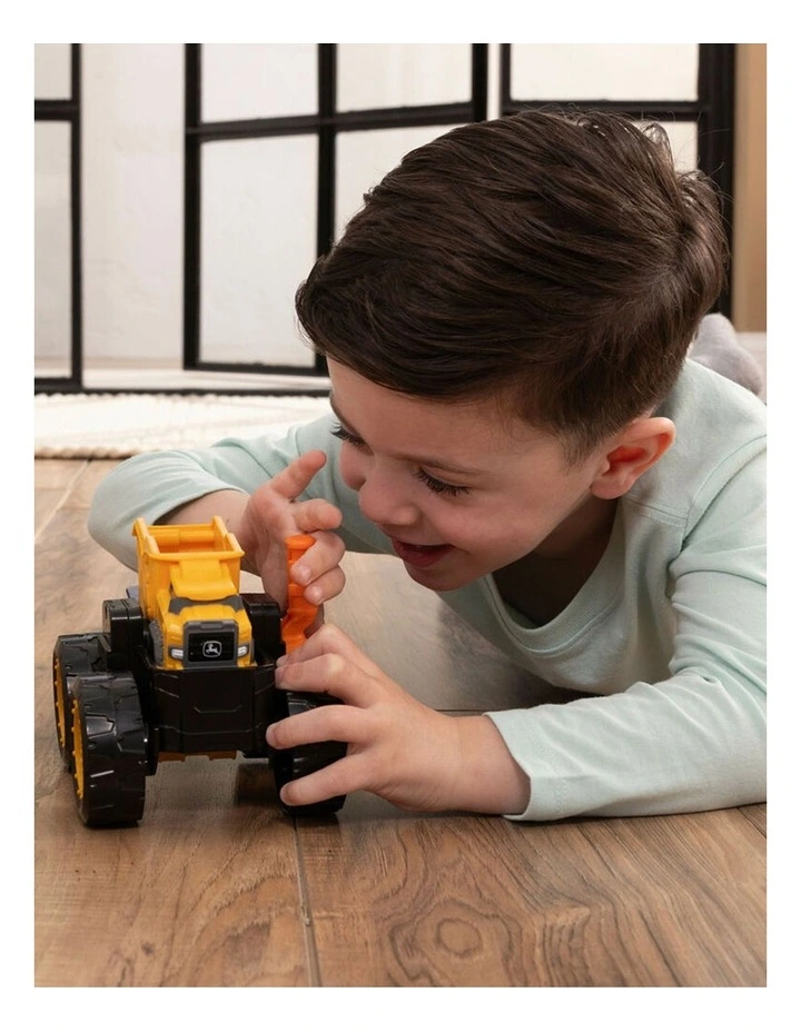 John Deere Monster Treads 2in1 Flipping Vehicle Toy 16x13cm Kids Yellow 3y image 2
