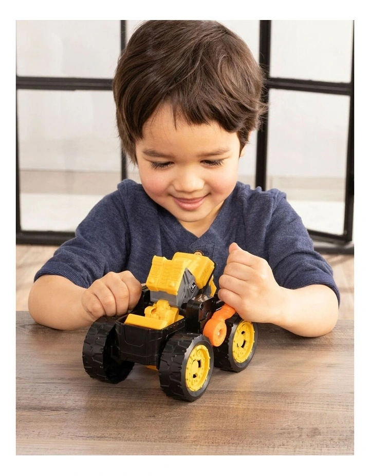 John Deere Monster Treads 2in1 Flipping Vehicle Toy 16x13cm Kids Yellow 3y image 4