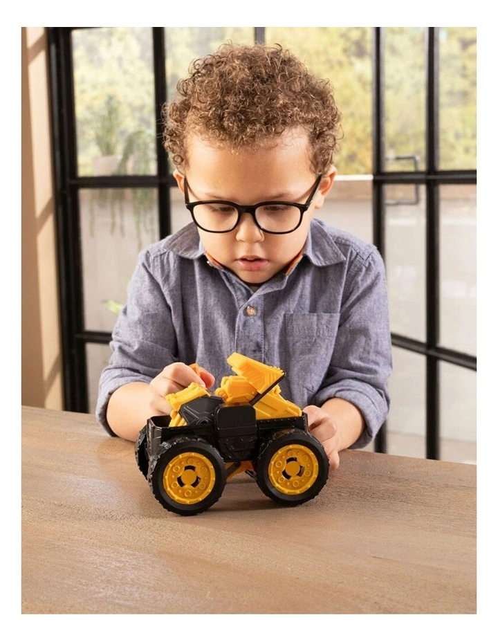 John Deere Monster Treads 2in1 Flipping Vehicle Toy 16x13cm Kids Yellow 3y image 5