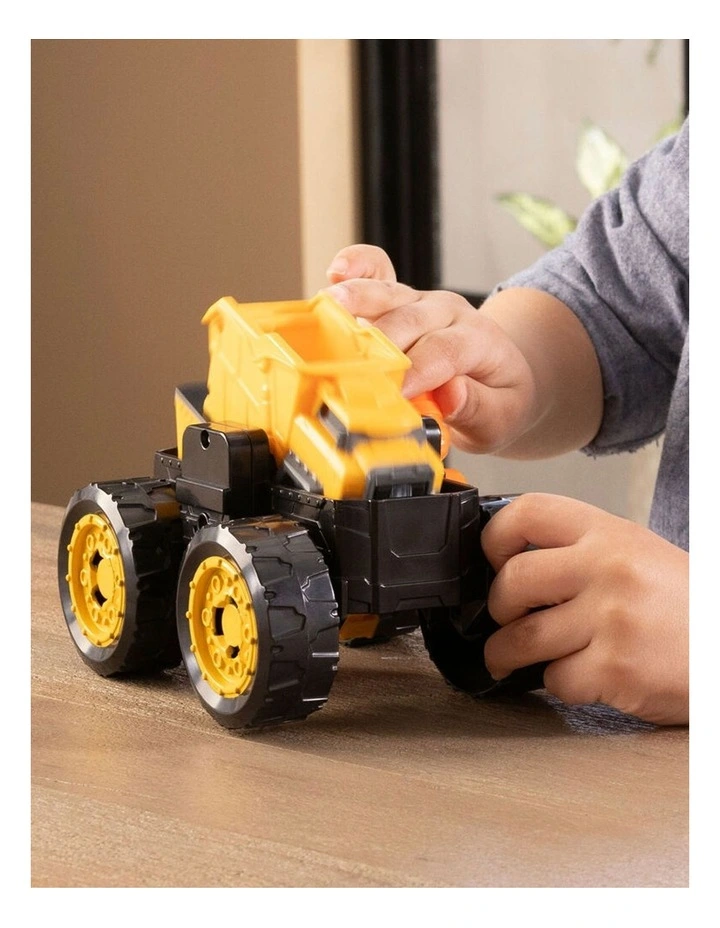 John Deere Monster Treads 2in1 Flipping Vehicle Toy 16x13cm Kids Yellow 3y image 6