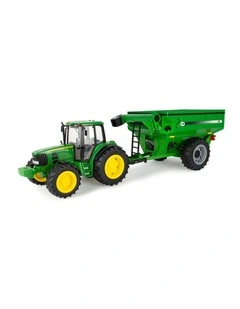 John Deere 1:16 Big Farm 7430 Tractor Toy Playset W/ Grain Cart 3y 