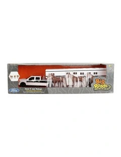 John Deere 1: 32 Ford F-350 Pickup Truck/Ute w/Horse Trailer & Horses 3Y 