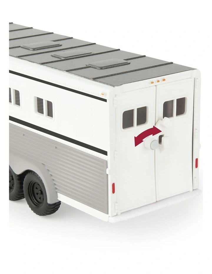 John Deere 1: 32 Ford F-350 Pickup Truck/Ute w/Horse Trailer & Horses 3Y image 6