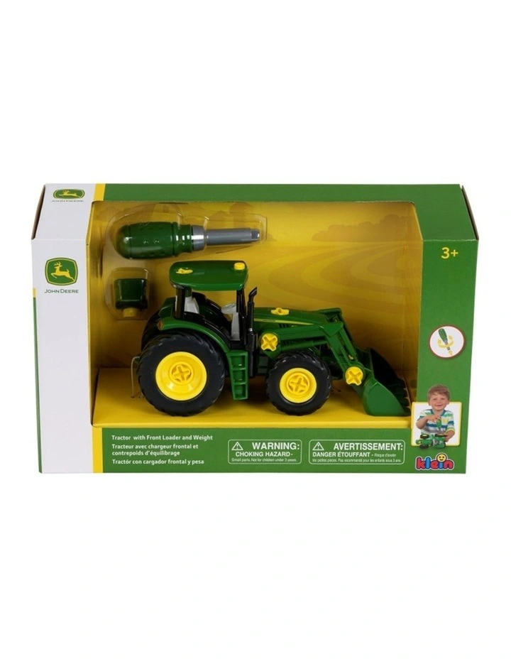 John Deere 3Y 1:24 6215R Buildable Tractor With Front Loader & Weight image 1