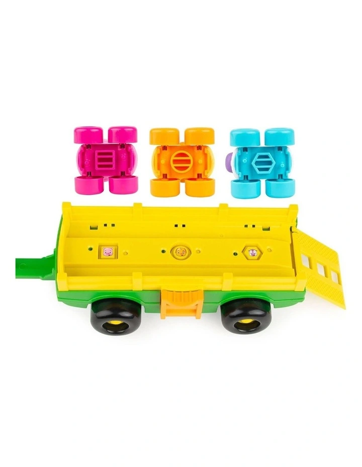 John Deere 35cm Animal Sounds Music Wagon Ride Kids Vehicle w/ Figure Toy 18m image 6