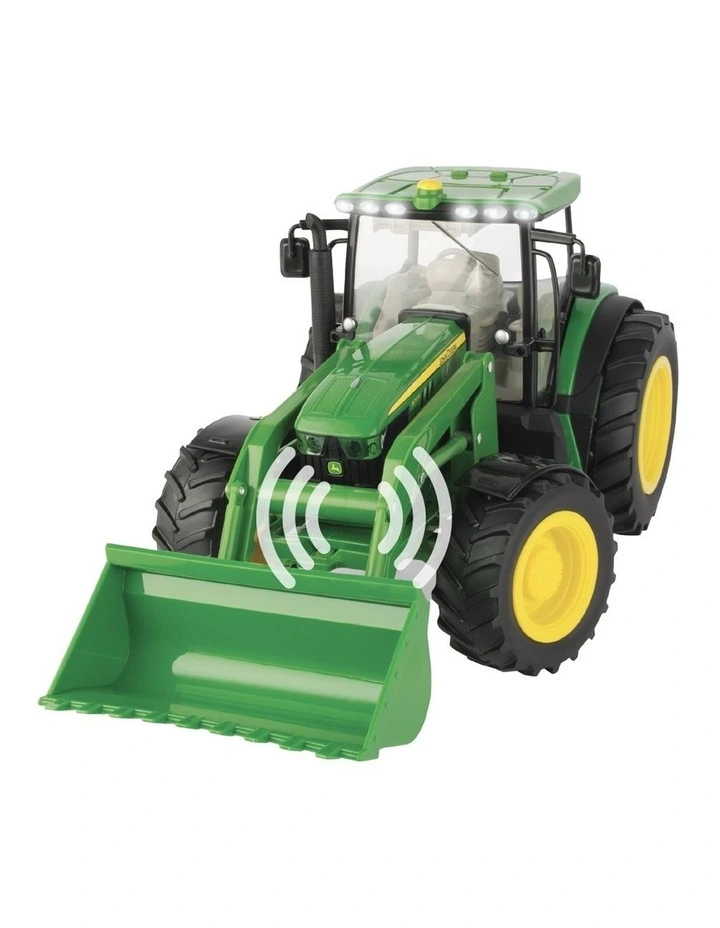 John Deere 1:16 Big Farm 6210R Tractor Toy Playset W/ Spreader 3y image 5