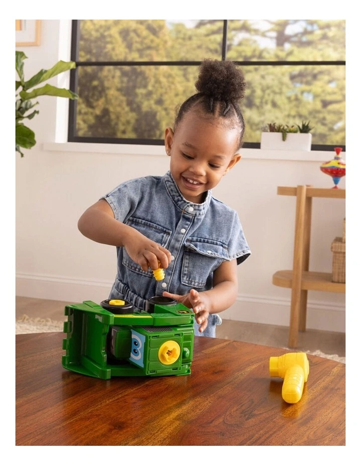 12pc John Deere Build-A-Buddy Skid-Steer Farm Vehicle Kids Toy Green 18m  image 4