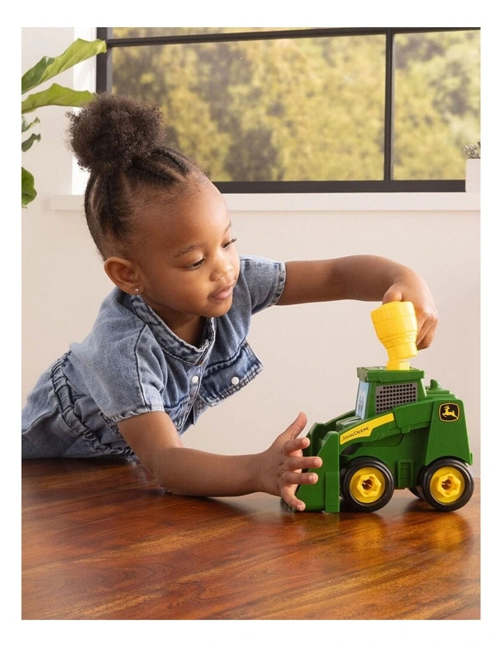 12pc John Deere Build-A-Buddy Skid-Steer Farm Vehicle Kids Toy Green 18m  image 5
