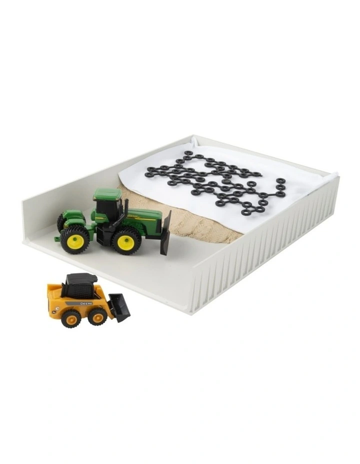 John Deere 3Y 1:64 Silage Bunker Set Farm Vehicle Kids Toy Playset image 1