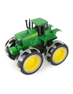 John Deere Monster 23cm 4WD Tractor w/ Treads Light Wheels Kids Toy 3y  Green
