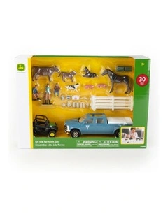 John Deere 1:32 On the Farm Vet Set Kids/Children Interactive Playset Toy 3y 