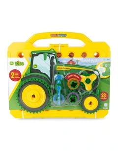 23pc John Deere Build-A-Buddy Tractor Activity Board Kids Building Play Toy 18m 