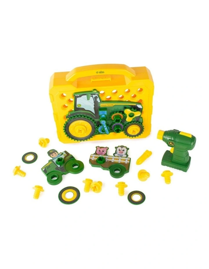 23pc John Deere Build-A-Buddy Tractor Activity Board Kids Building Play Toy 18m  image 2