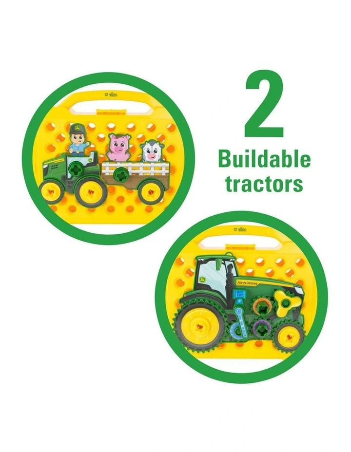 23pc John Deere Build-A-Buddy Tractor Activity Board Kids Building Play Toy 18m  image 4