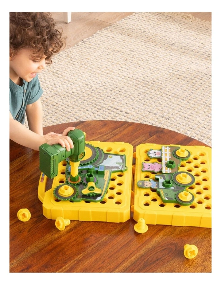 23pc John Deere Build-A-Buddy Tractor Activity Board Kids Building Play Toy 18m  image 5
