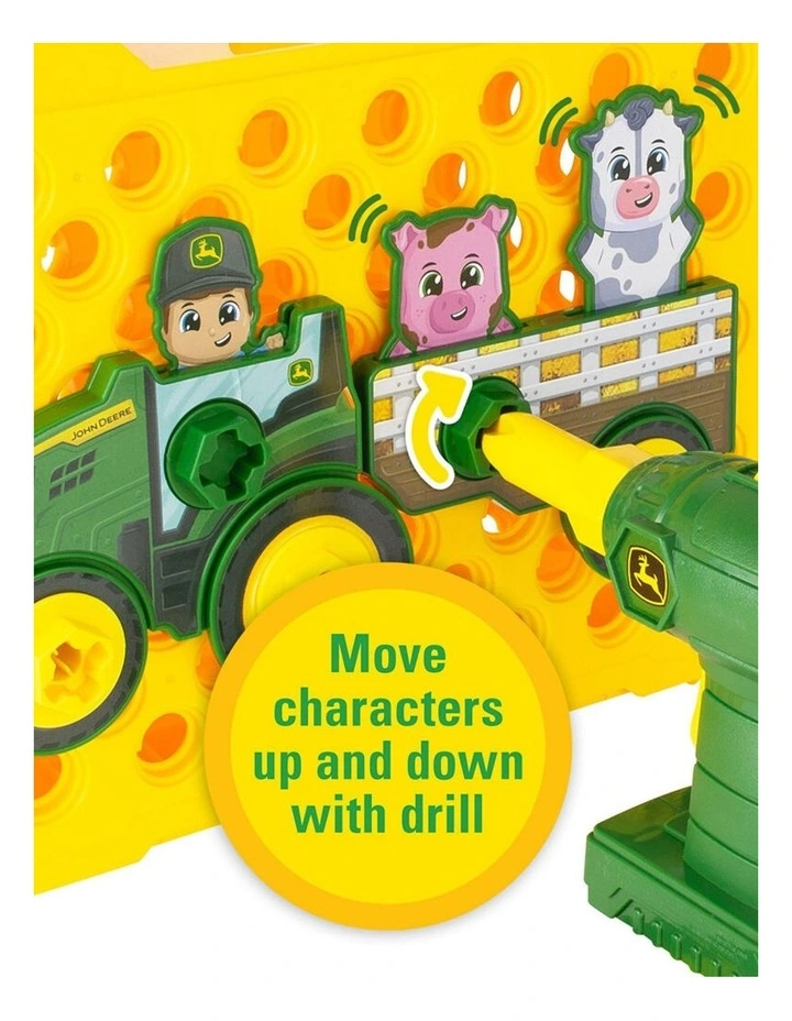 23pc John Deere Build-A-Buddy Tractor Activity Board Kids Building Play Toy 18m  image 7
