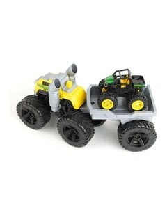 John Deere Monster Treads Roaring Rev Up Hauler Vehicle Toy 36x22cm Kids 3y 