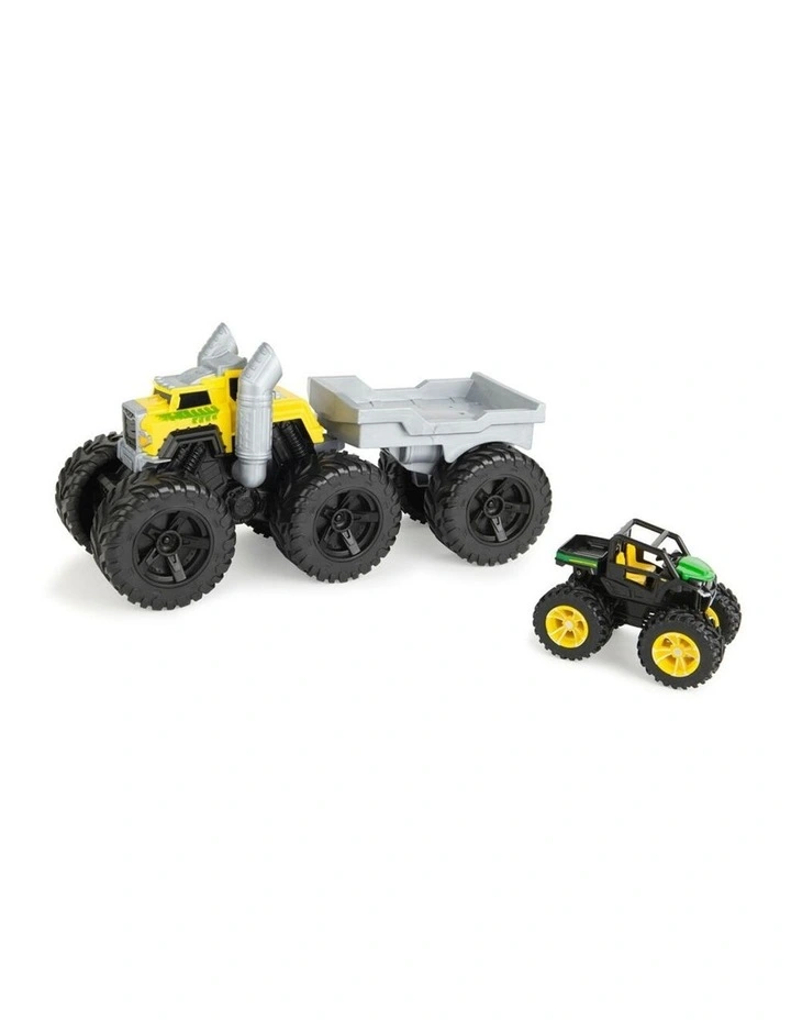 John Deere Monster Treads Roaring Rev Up Hauler Vehicle Toy 36x22cm Kids 3y image 4
