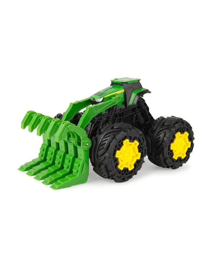 John Deere 25cm Monster Treads Rev Up Tractor Vehicle Toy Kids/Children 3y image 1