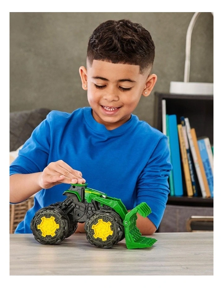 John Deere 25cm Monster Treads Rev Up Tractor Vehicle Toy Kids/Children 3y image 6