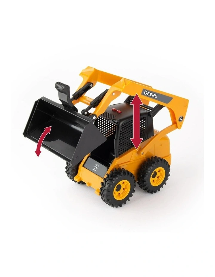 John Deere 1:16 SkidSteer Vehicle w/Accessories Cones & Bar Kids Toy Set 3y image 2