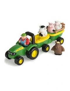 John Deere Animal Sounds Hayride Car/Tractor/Truck Toys For Children/Kids Fun
