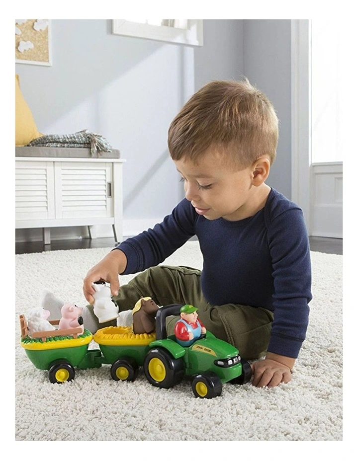 John Deere Animal Sounds Hayride Car/Tractor/Truck Toys For Children/Kids Fun image 4