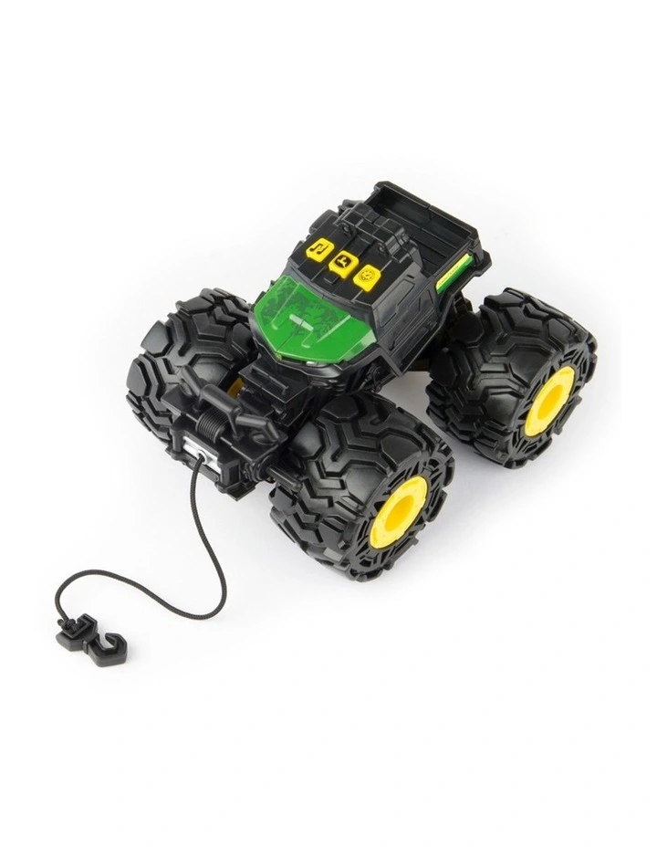 John Deere Kids 15cm Monster Treads Light Sound Gator Vehicle Toy Tractor 3y  image 2