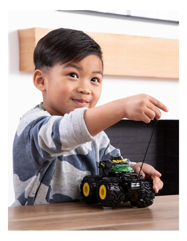 John Deere Kids 15cm Monster Treads Light Sound Gator Vehicle Toy Tractor 3y  image 4