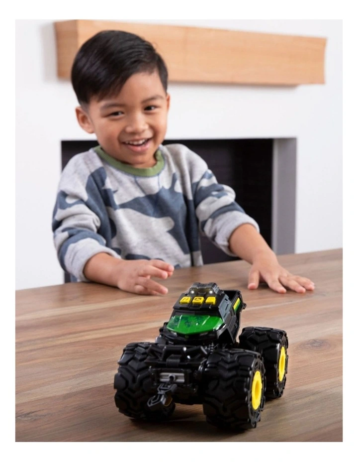 John Deere Kids 15cm Monster Treads Light Sound Gator Vehicle Toy Tractor 3y  image 5