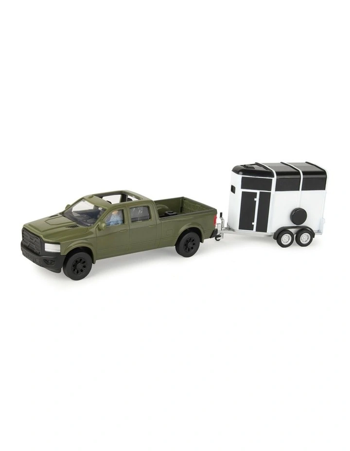 John Deere 1:32 Horse Trailer Set Kids/Children Interactive Playset Toy 3y  image 5